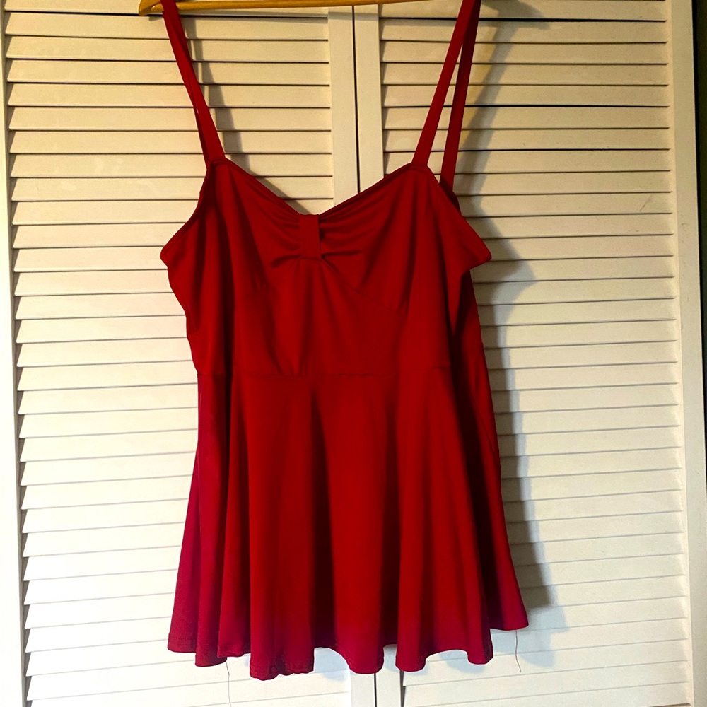 Red Bow Tank Top